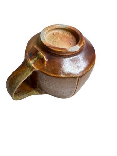 Vtg Antique Earthenware Beak Shaped Tea Water Pitcher Artist Signed Muluy Rare