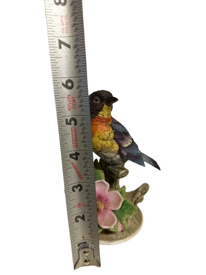 Vtg 1980's porcelain Figurine Parula Warbler by Andrea Sadek 8627 Made in Japan