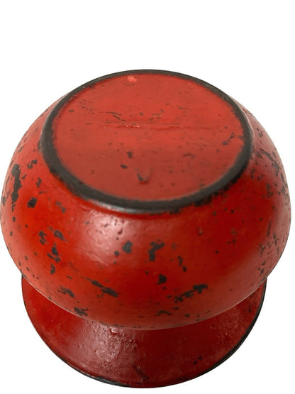 Beautiful Antique 1890’s Rare Color Cast Iron Enamel Spittoon Cuspidor