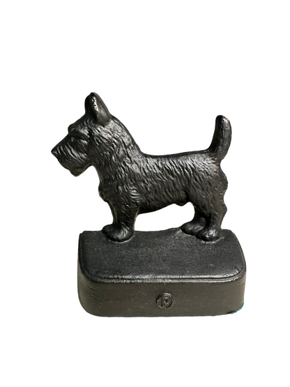 Antique Bradley & Hubbard Cast Iron SCOTTIE DOG Bookends 19’20’s Heavy Beautiful
