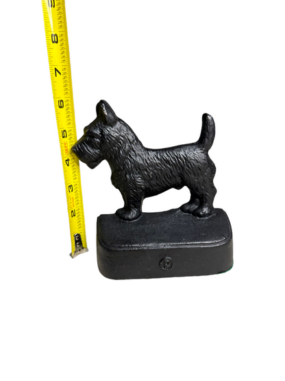 Antique Bradley & Hubbard Cast Iron SCOTTIE DOG Bookends 19’20’s Heavy Beautiful