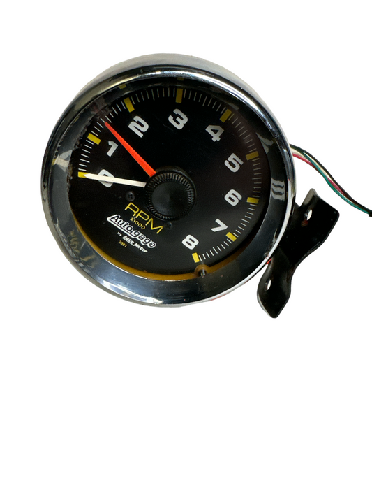 Vtg 1980's RPM x1000 Autogage by Auto Meter 2301