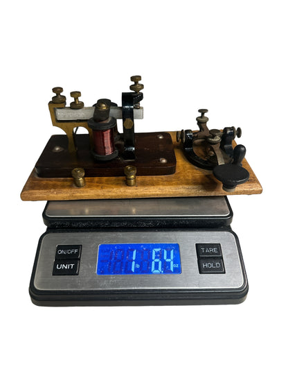 Antique Siginal electric Mfg Co Menominee Michigan Telegraph Key Sounder 4 Ohms