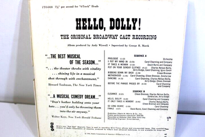 RCA 4 Track Reel to Reel Tape 7 1/2  lps The New Musical Comedy Hello, Dolly!