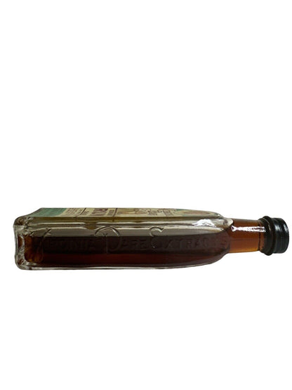 Antique Vtg Virginia Dare & Sauer’s  Extract  Genuine Rum Sauce Glass Bottle’s