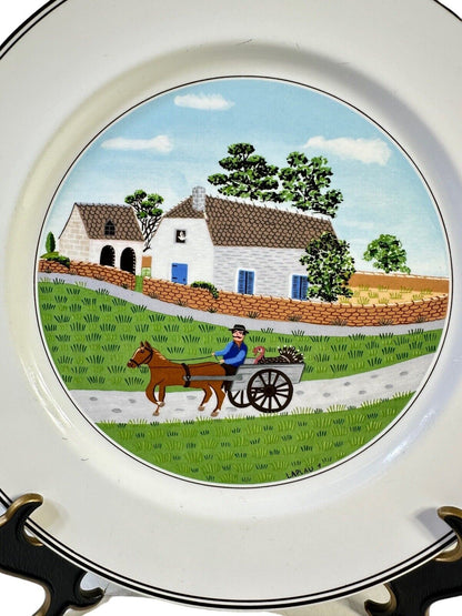 Villeroy & Boch Design Naif Laplau Luxembourg Dinner Plate 10.5'' Vtg 1990's