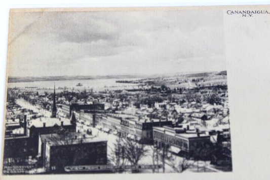 Antique RPPC early 1900's unposted Canadaigua N.Y. Real Photo Post Card