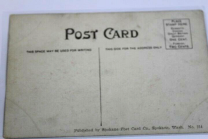 Antique Photo-Lithograph Postcard 1910 One of Spokane's WA Camping Resorts