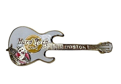 Vtg Hard Rock Cafe Gibson Guitar Pin Boston MA