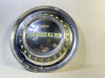 Vtg Dodge Hubcap With Glow Green 15”