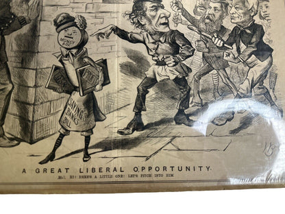 Antique Marie Duval Illustrator For Judy Or The London Serio-Comic Journal 1874