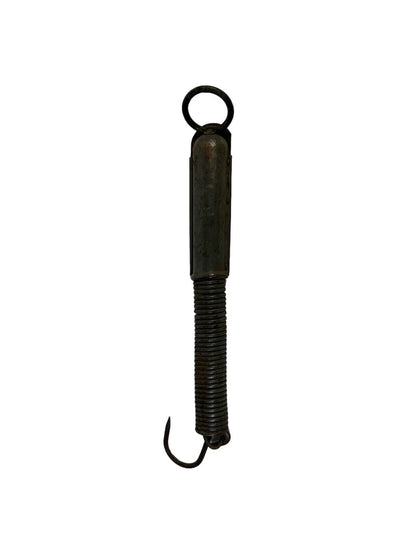 Vintage  Antique Pelouze Mfg. Co. Chicago 150 lb. Hanging Scale Spring Brass