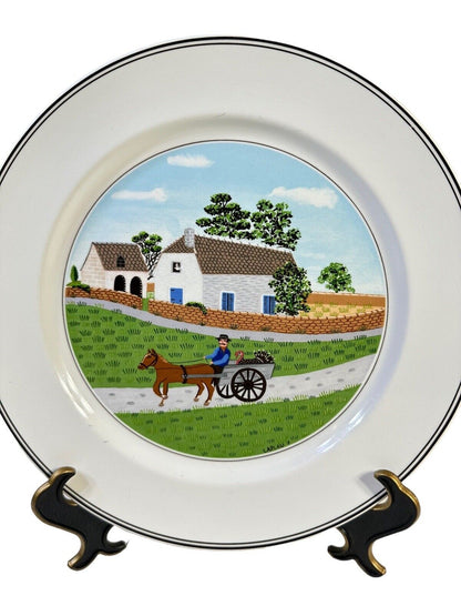 Villeroy & Boch Design Naif Laplau Luxembourg Dinner Plate 10.5'' Vtg 1990's
