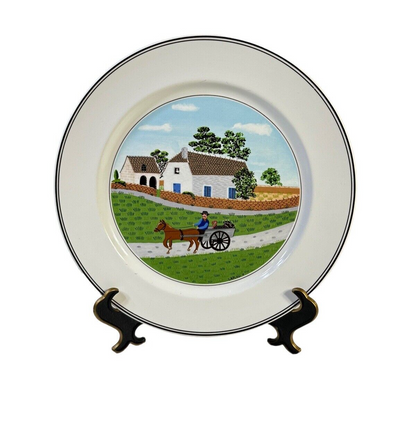 Villeroy & Boch Design Naif Laplau Luxembourg Dinner Plate 10.5'' Vtg 1990's