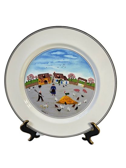 Villeroy & Boch Design Naif Laplau Luxembourg Lunch Plate 8.25'' Vtg 1990's