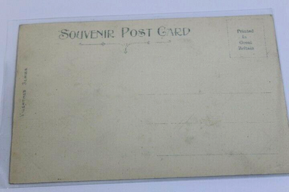Antique Photo-Lithograph Postcard hand glitter 1907 The Savings Bank Buffalo N.Y