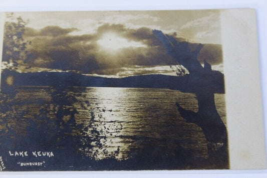 Antique RPPC Real Photo Postcard by Harris Photo Co. Lake Keuka Unposted 1900's