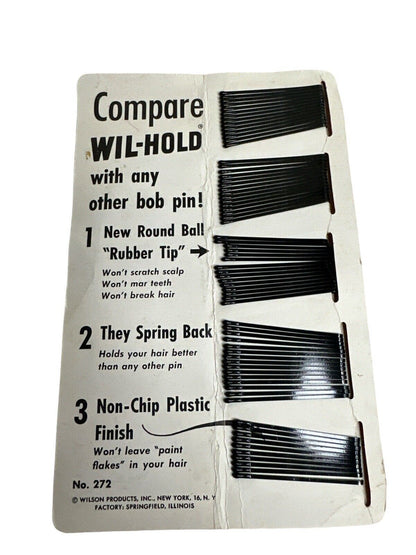 Vintage 1950 Gayla Hold Bob Hair Pins Advertisement & 1934 Booklet Paperback
