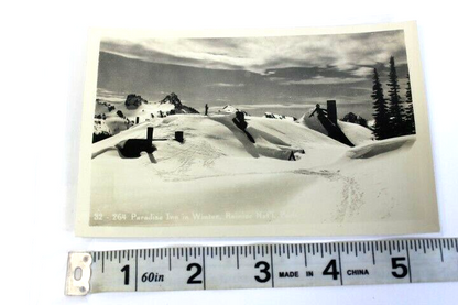 Antique RPPC Photo Postcard 1915-1930 unposted Paradise Inn Rainer Nat'L Park