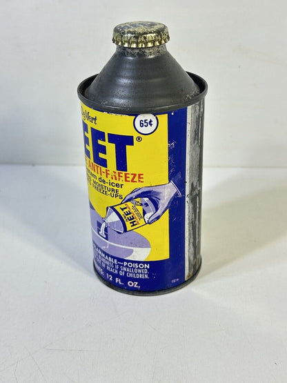 Vintage 1940s Heet DeMert Anti-Freeze Tin Can Never Opened