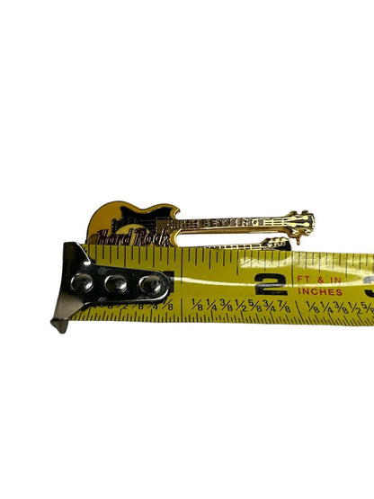 Vtg Hard Rock Cafe pin Beijing Double Neck Guitar Gibson