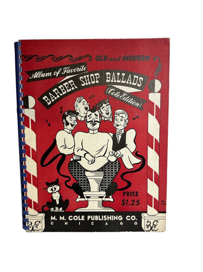 Vintage Album Of Favorite Barber Shop Ballads Cole Edition