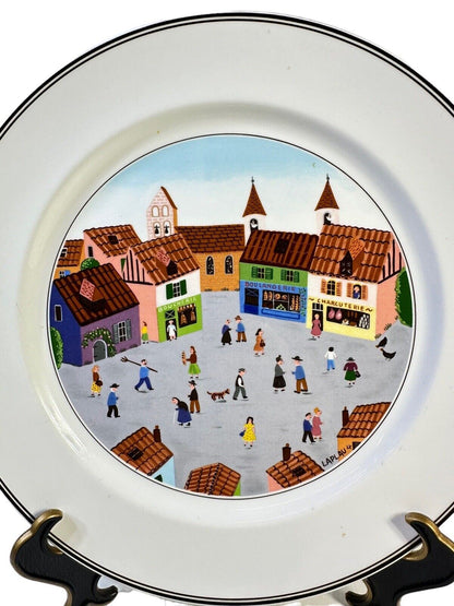 Villeroy & Boch Design Naif Laplau Luxembourg Lunch Plate 8.25'' Vtg 1990's