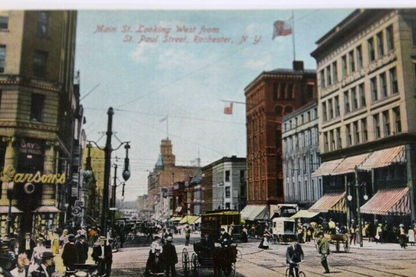 Antique Pioneer Postcard unposted 1897 Main Street Rochester N.Y.