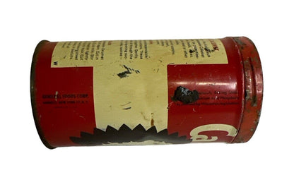 Vtg Empty 1 Lb Calumet Baking Powder Advertising Tin General Foods NY 1945-55