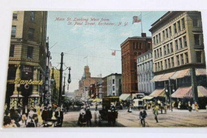 Antique Pioneer Postcard unposted 1897 Main Street Rochester N.Y.