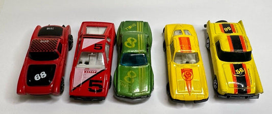 Lot Of 6 Diecast Sports Racing Car’s Vtg 1970s Mixed Lot 1/64 Made In HONG KONG
