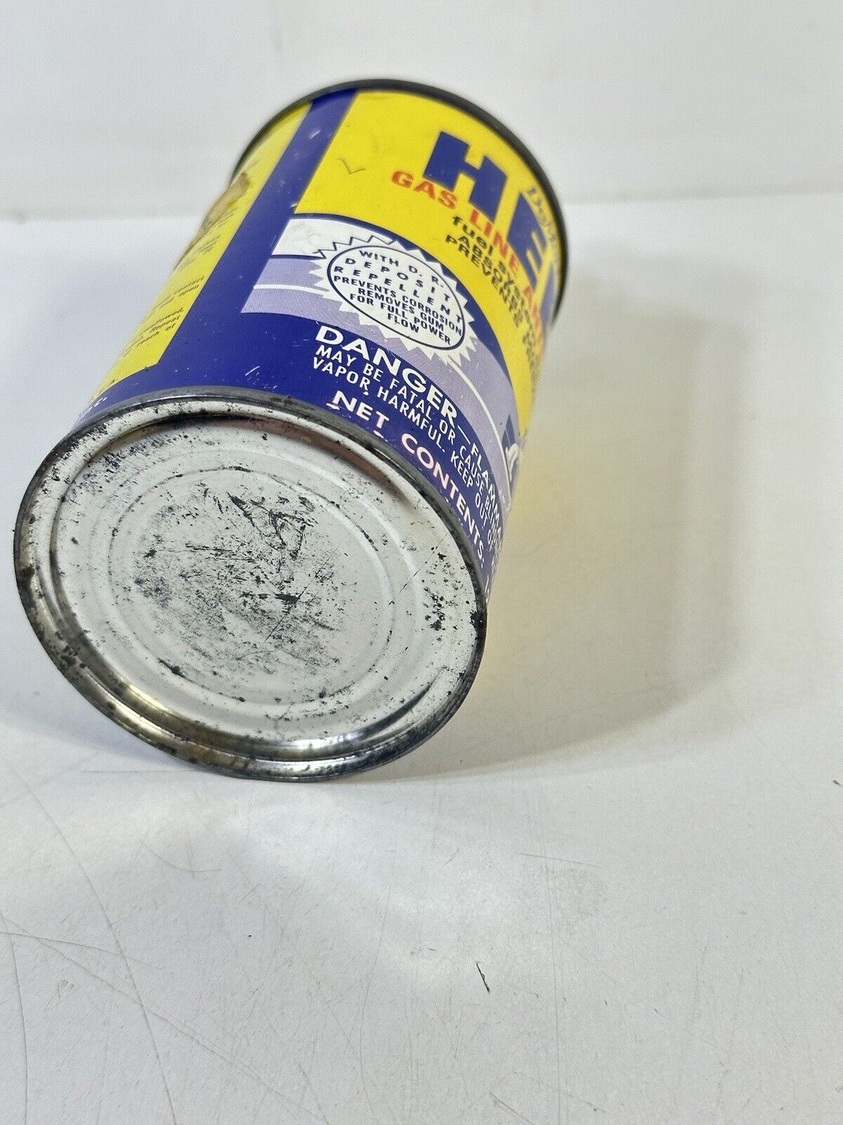 Vintage 1940s Heet DeMert Anti-Freeze Tin Can Never Opened