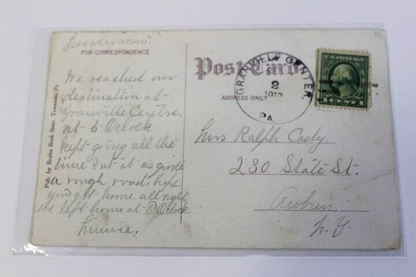 Antique Photo-Lithograph Postcard Towanda PA early 1912 posted East Town View