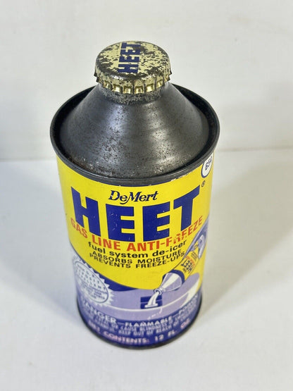 Vintage 1940s Heet DeMert Anti-Freeze Tin Can Never Opened