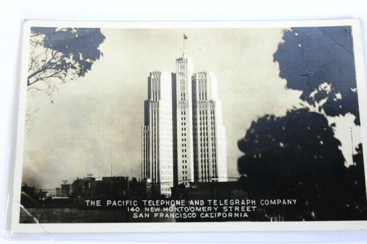 Antique RPPC Photo 1907 Postcard The pacific Telephone and Telegraph Company CA
